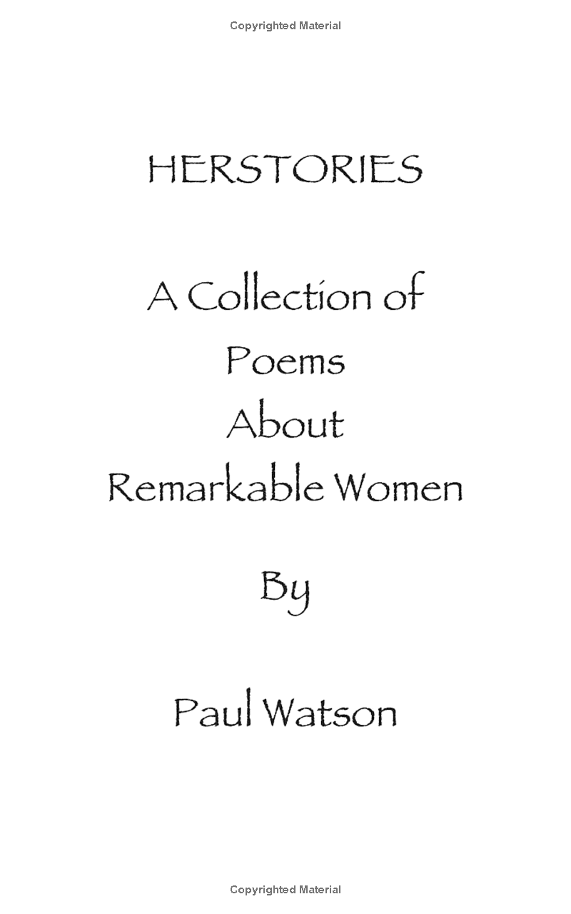 HERSTORIES: A Collection of Poems About Remarkable Women